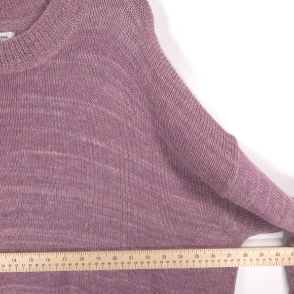 ISABEL MARANT‎ Gatliny ALPACA WOOL LINEN Knit Sweater Pink Mauve Size 38 S/M - Picture 9 of 16